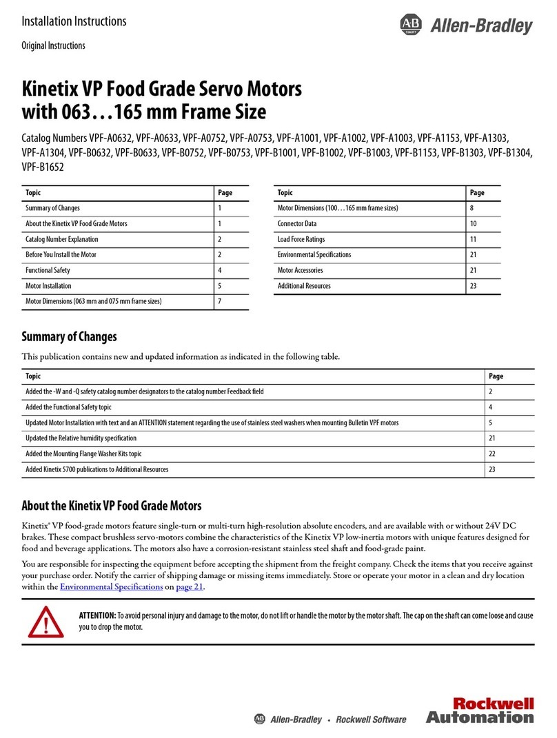 Rockwell Automation Allen-Bradley Kinetix VP Series installation instructions