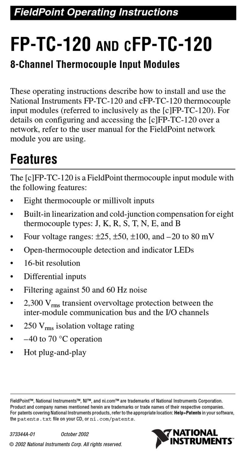 National Instruments CFP-TC-120 User manual