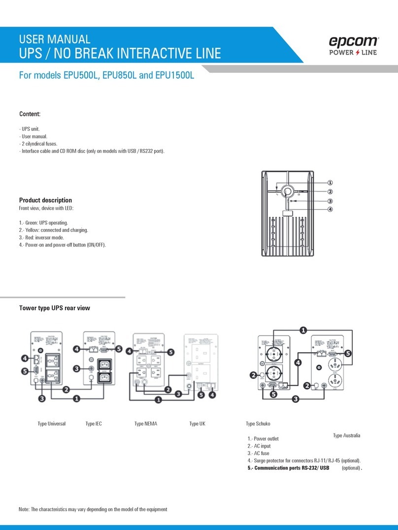 Epcom EPU500L User manual