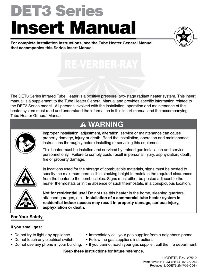 Re-Verber-Ray DET3 Series User manual Re-Verber-Ray DET3 Series User manual