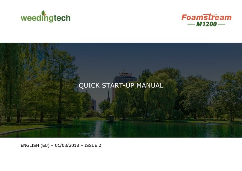 weedingtech FoamStream M1200 Installation and operation manual