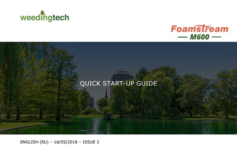 weedingtech Foamstream M600 Quick start up guide