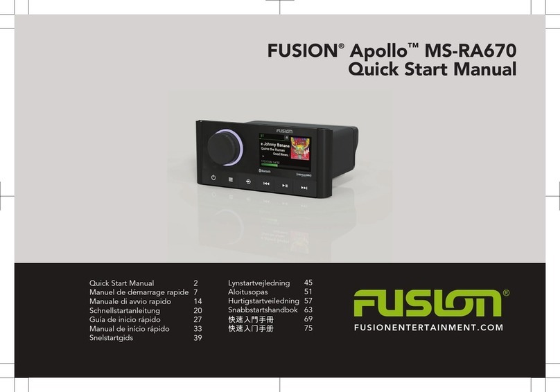 Fusion Apollo MS-RA670 Instruction manual