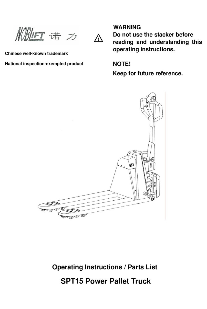 Noblift SPT15 Series Operating instructions & parts list