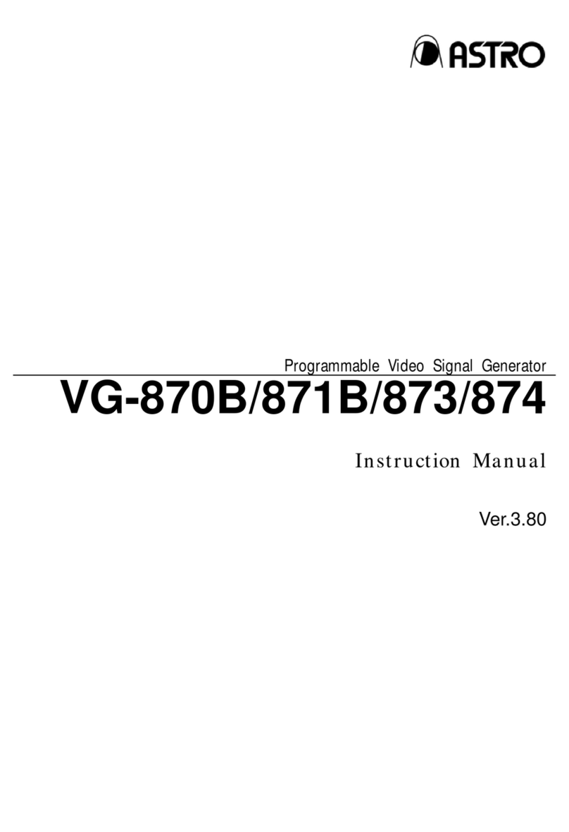 ASTRO VG Series instruction manual