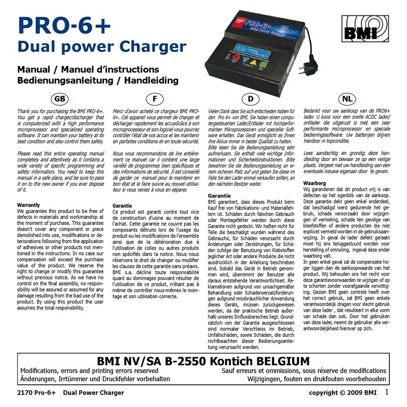 BMI Pro-6+ operating manual