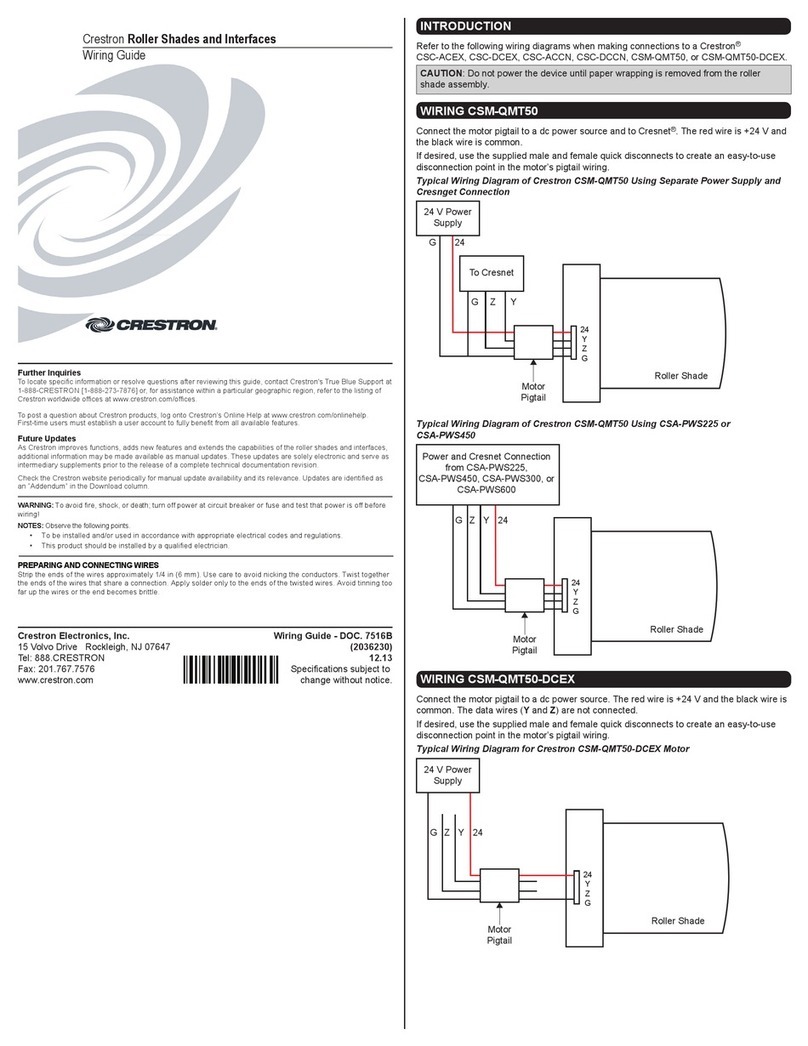 Crestron CSC-DCEX User manual
