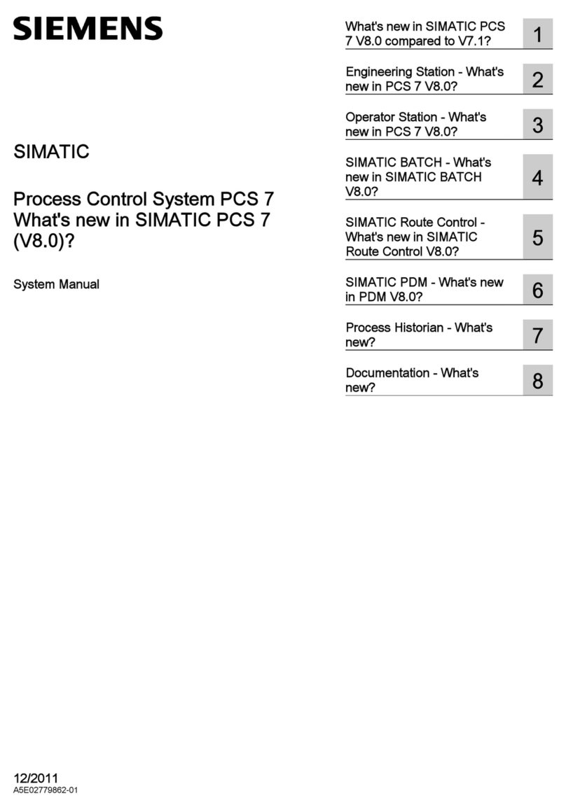 Siemens SIMATIC PCS 7 User guide