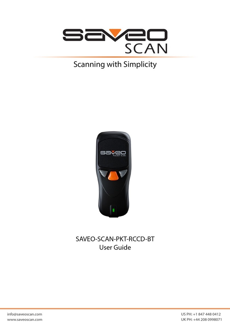 SAVEO SAVEO-SCAN-PKT-RCCD-BT User manual