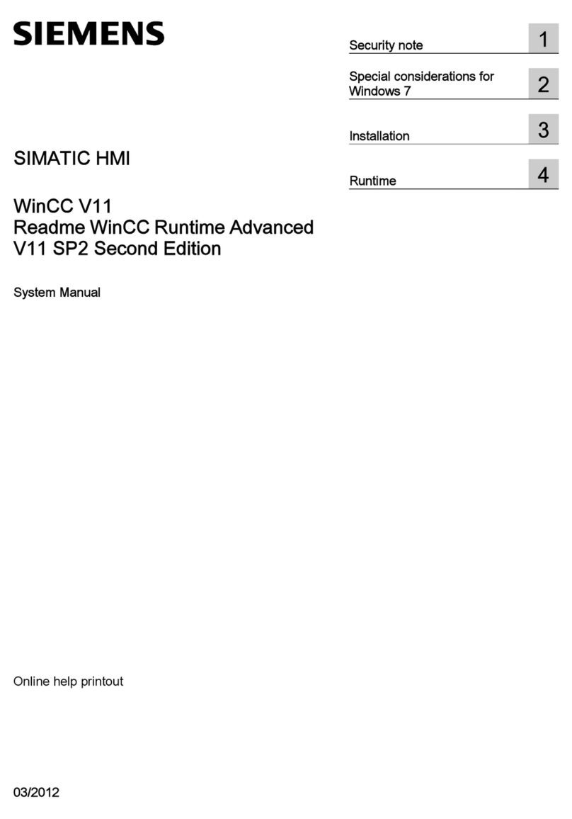 Siemens SIMATIC WinCC V11 User guide