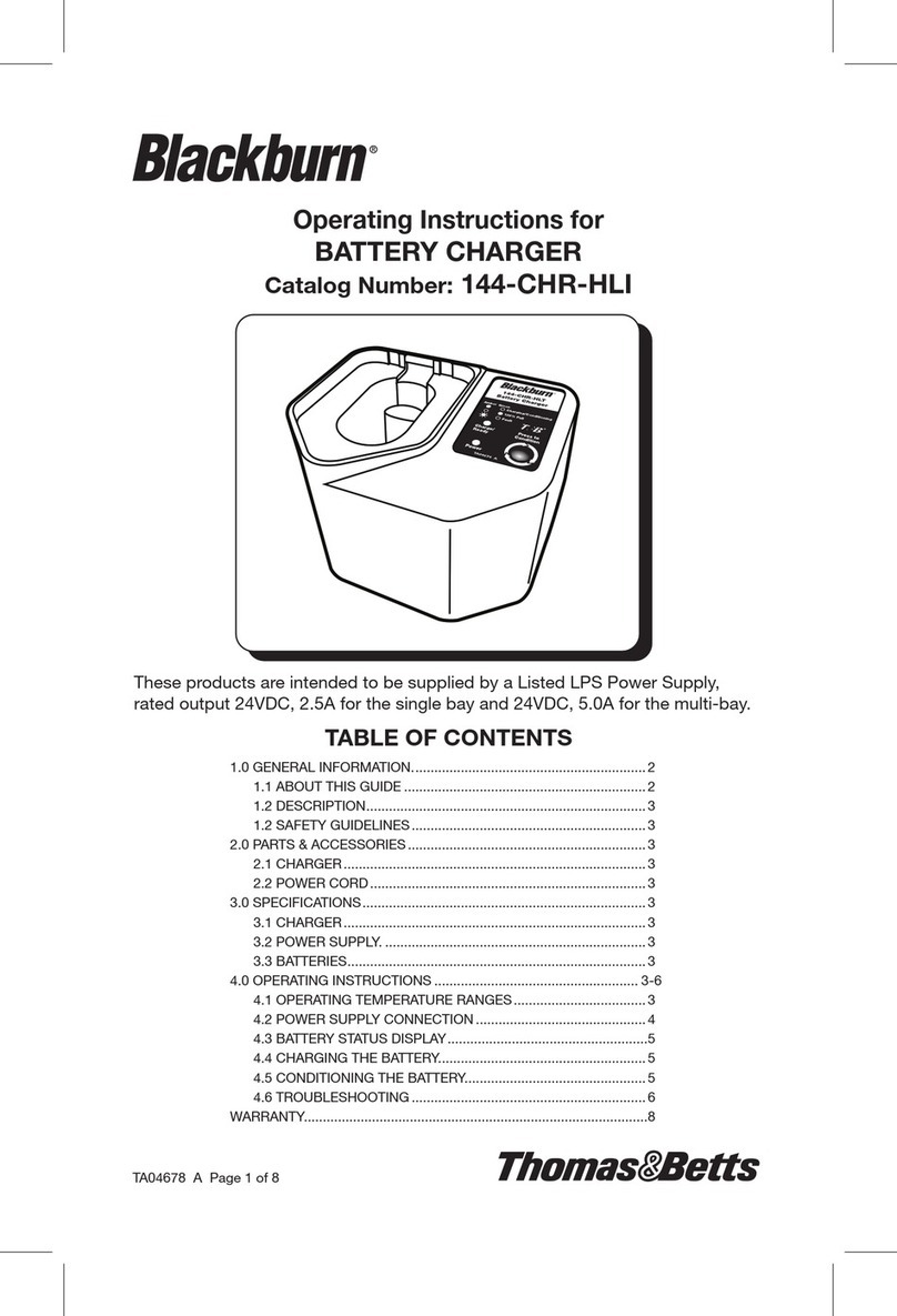 blackburn 144-CHR-HLI operating instructions