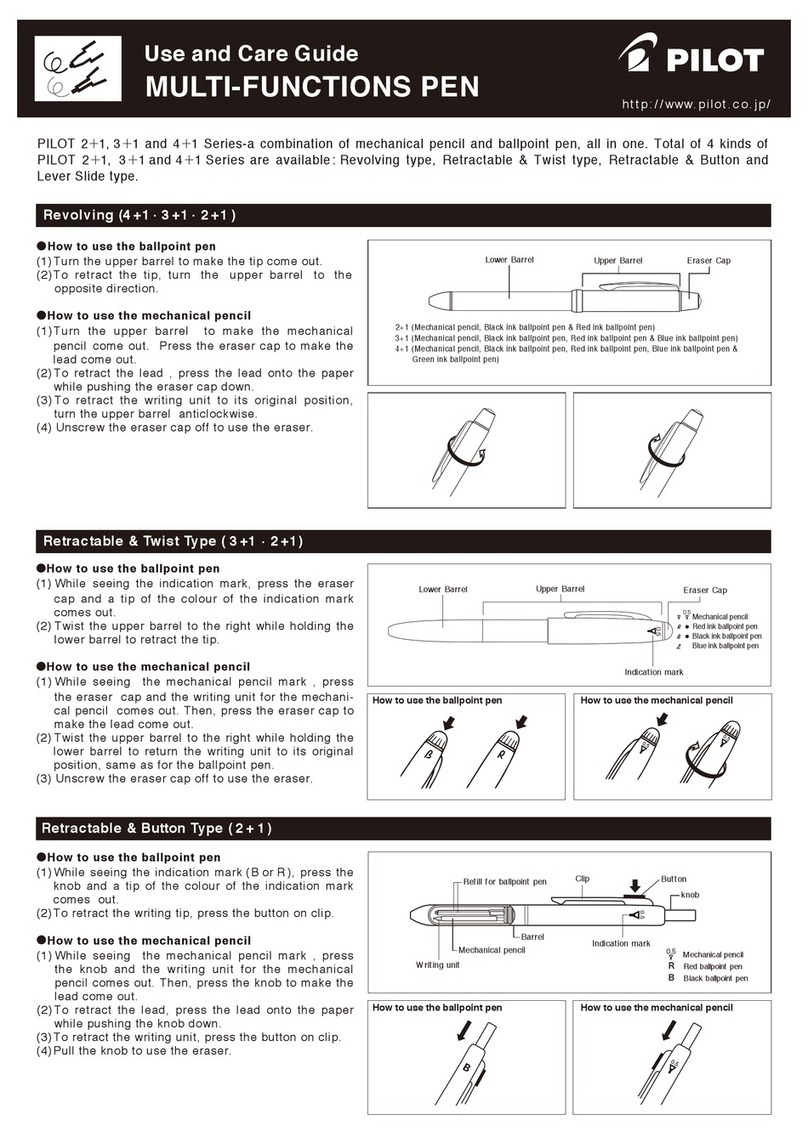 Pilot Communications 2+1 Series Use and care guide Pilot Communications 2+1 Series Use and care guide
