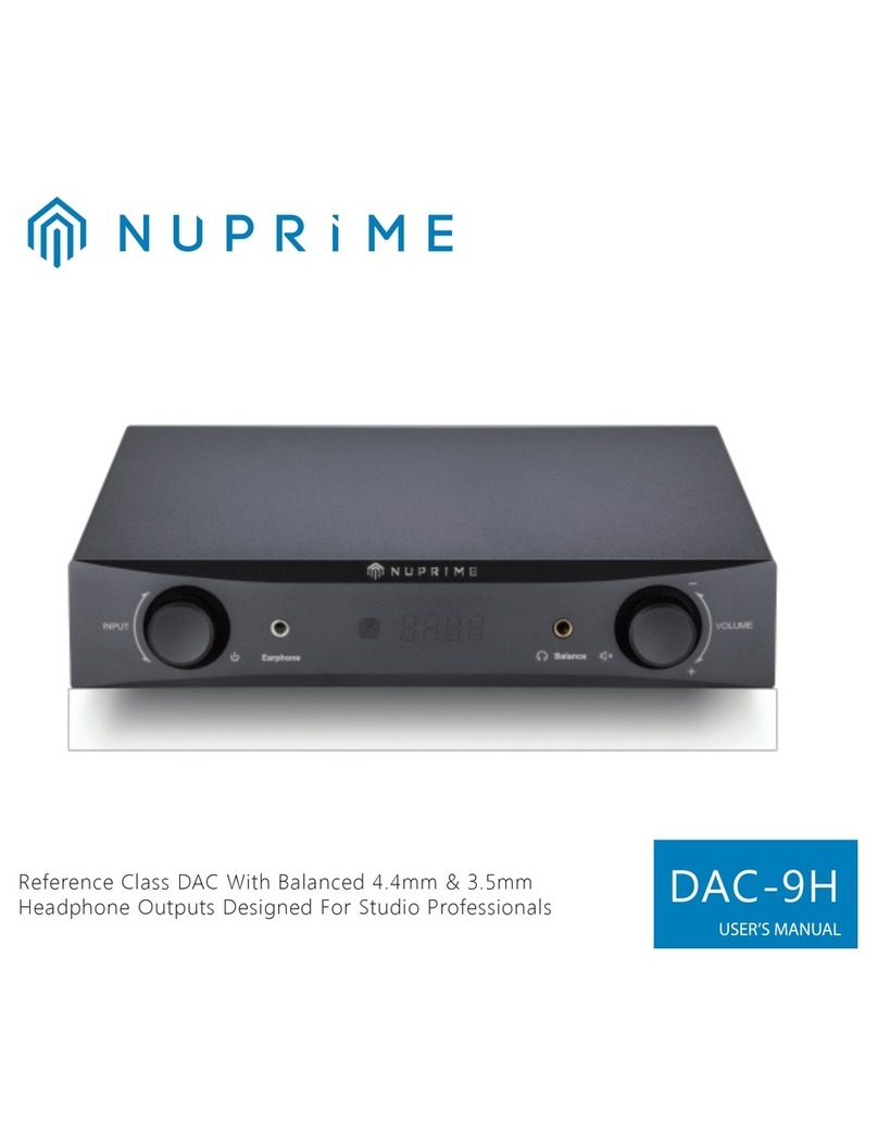 NuPrime DAC-9H user manual