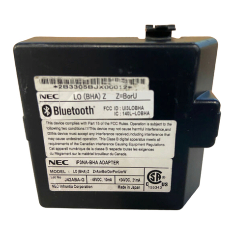 NEC IP3NA-BHA ADAPTER Connection manual