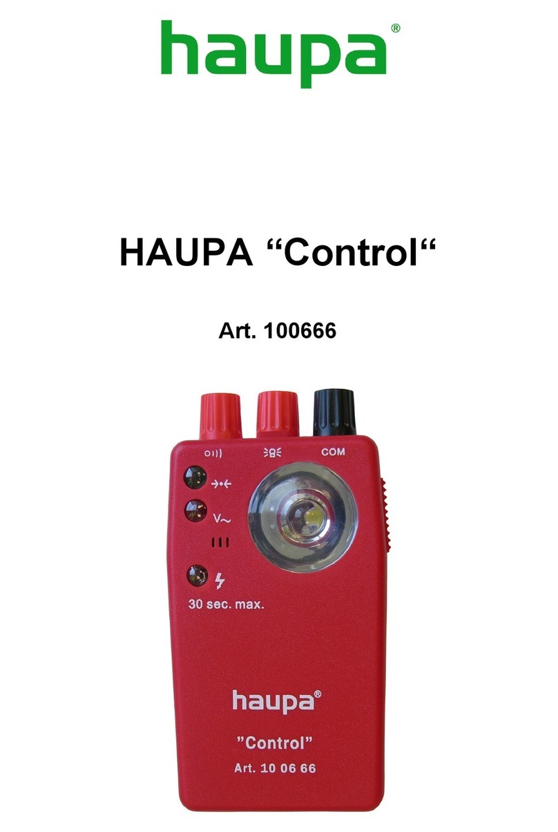 haupa Control operating instructions