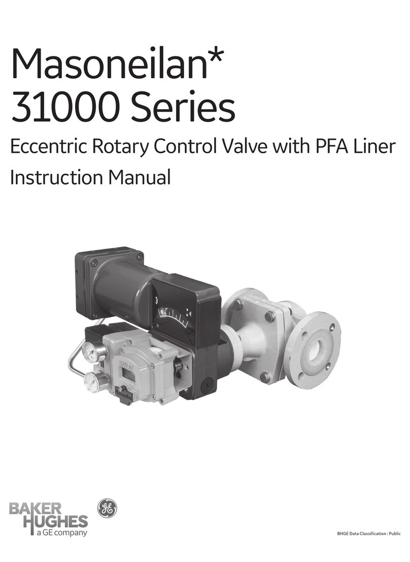 GE Baker Hughes Masoneilan 31000 Series User manual GE Baker Hughes Masoneilan 31000 Series User manual