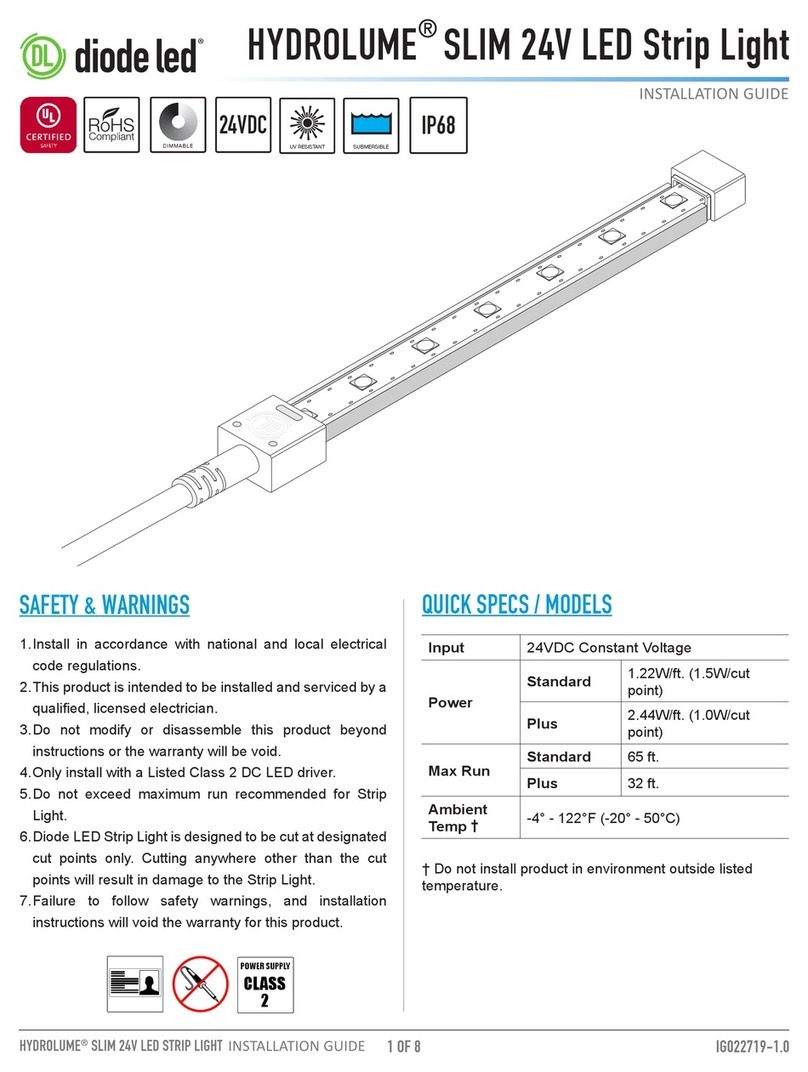 DIODE LED HYDROLUME SLIM 24V installation guide