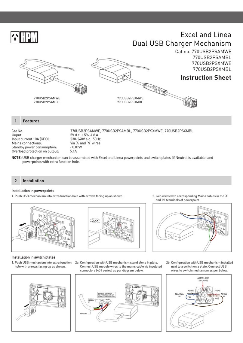 HPM 770USB2PSAMWE instruction sheet