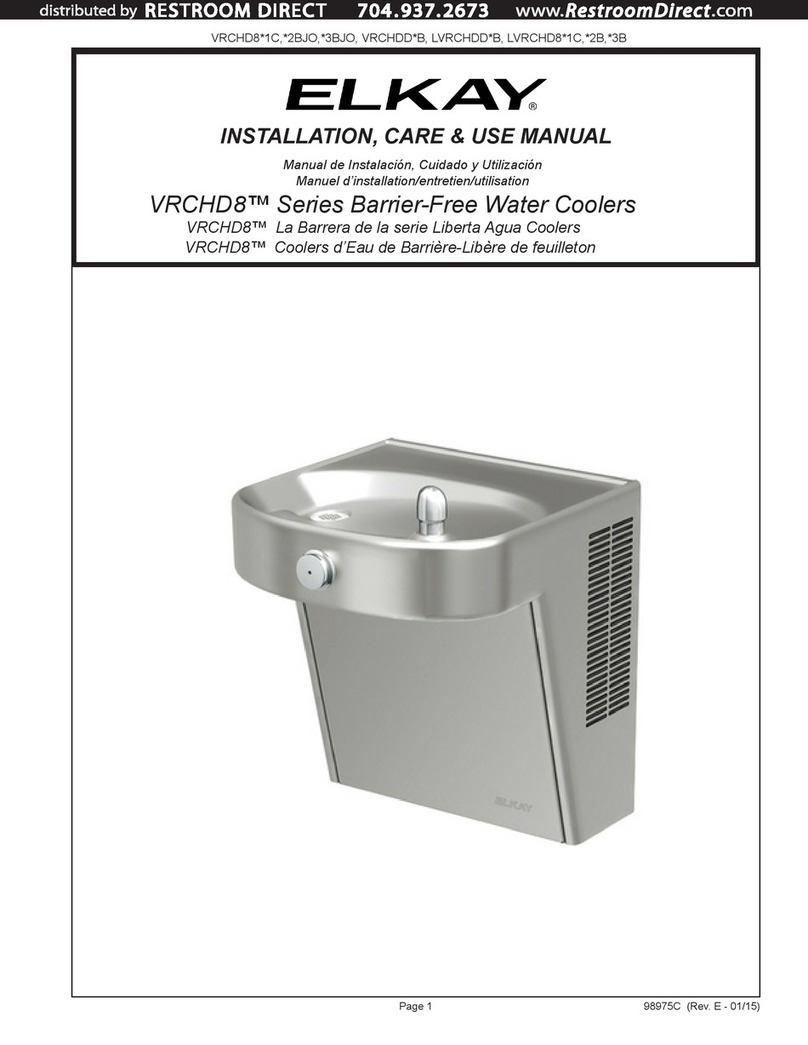 Elkay VRCHD8 Series Installation manual