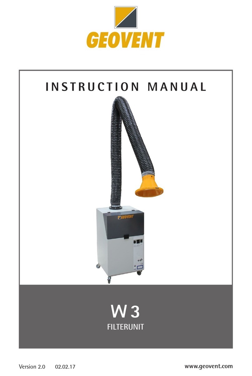 Geovent W3 Filter Unit User manual