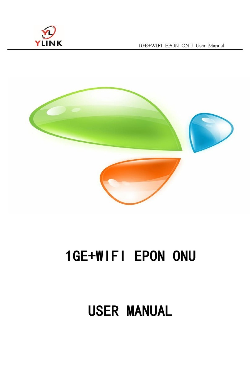 YLINK 1GE+WIFI EPON ONU user manual