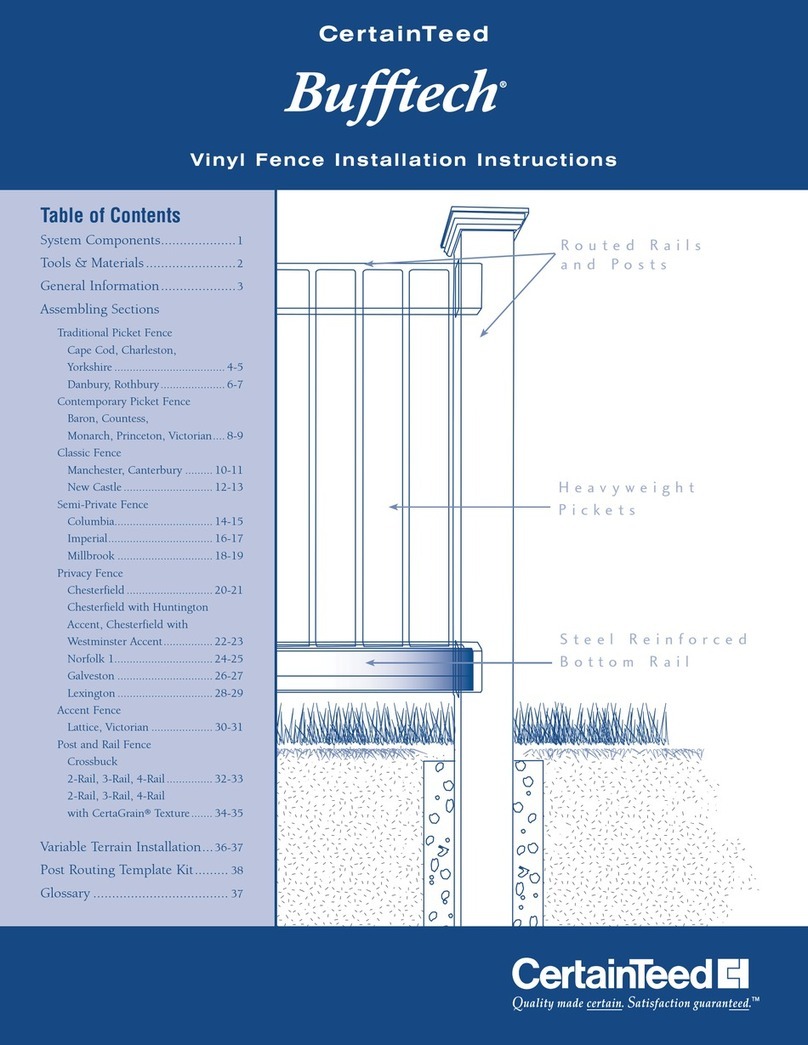 CertainTeed Bufftech installation instructions