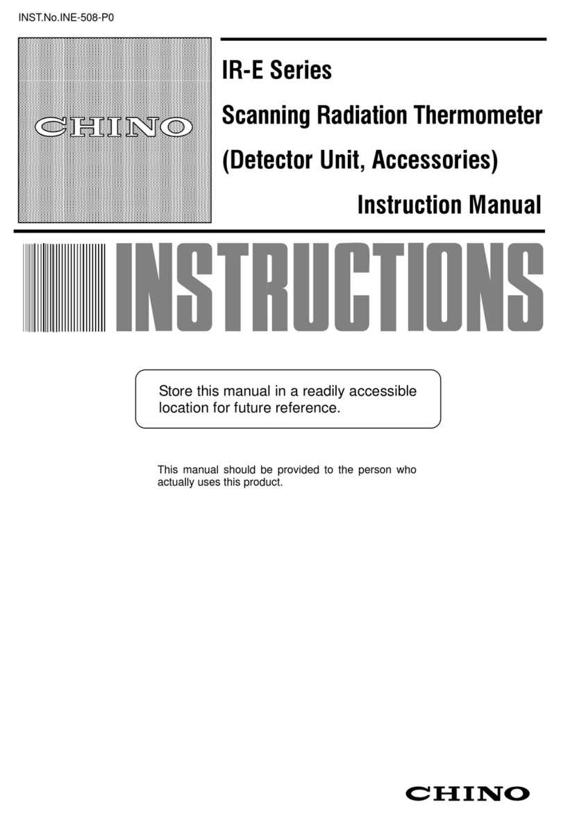 Chino IR-E Series User manual Chino IR-E Series User manual