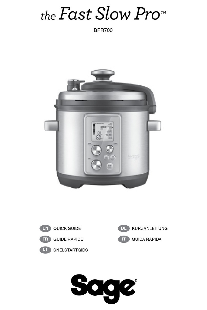 Sage Fast Slow Pro BPR700 User manual
