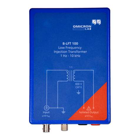 Omicron Lab B-WIT 100 user manual Omicron Lab B-WIT 100 user manual