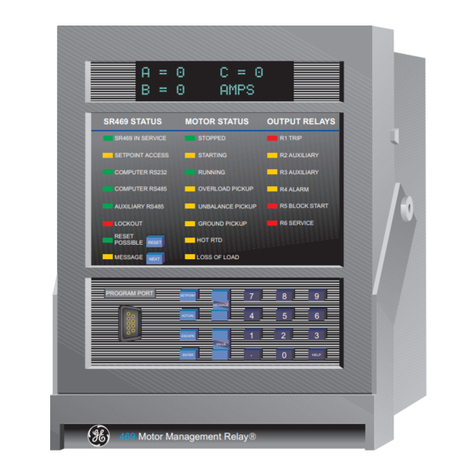 GE MOTOR MANAGEMENT RELAY 469 User manual