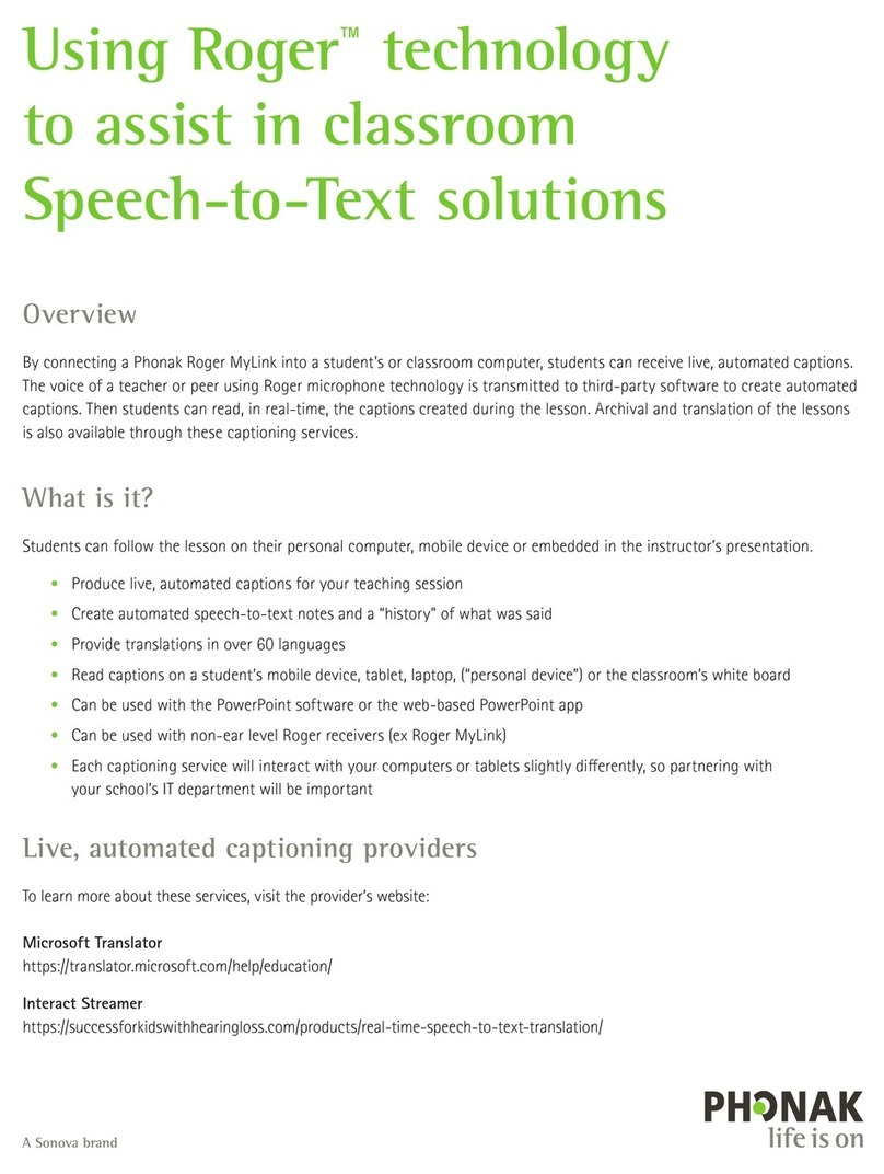 Phonak Roger Mylink manual
