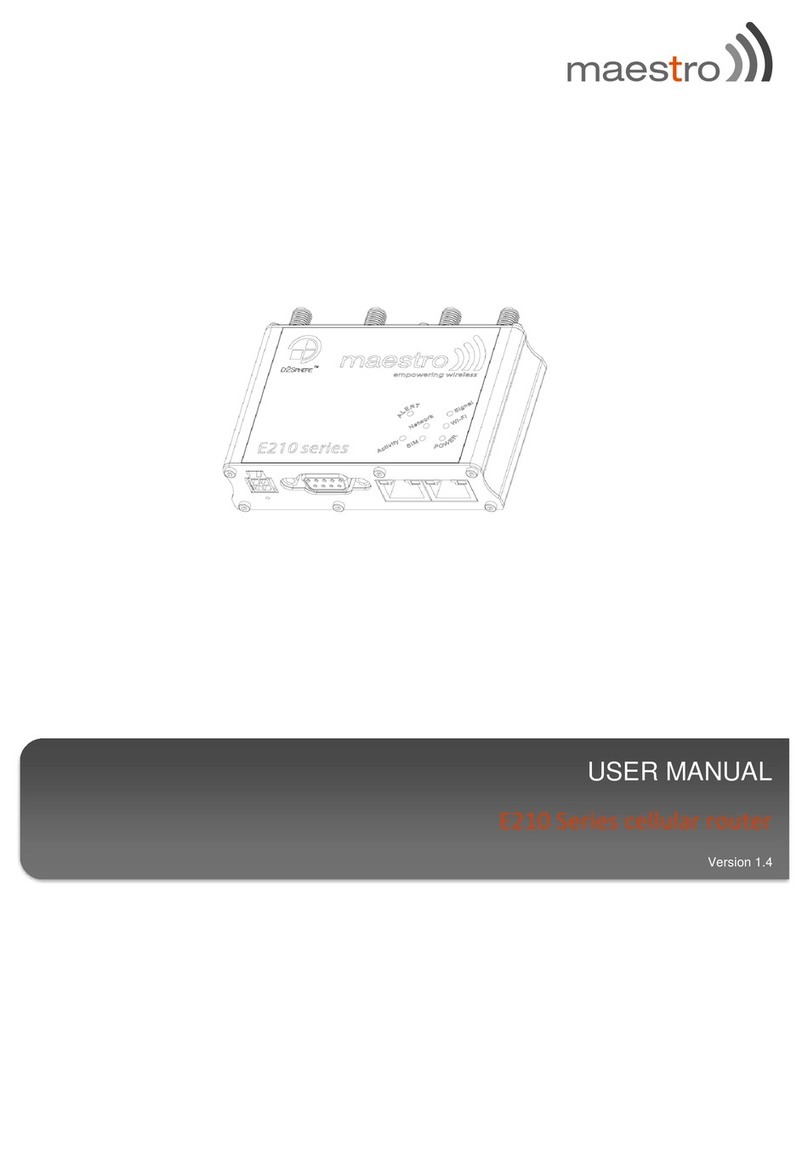 Maestro E Series user manual