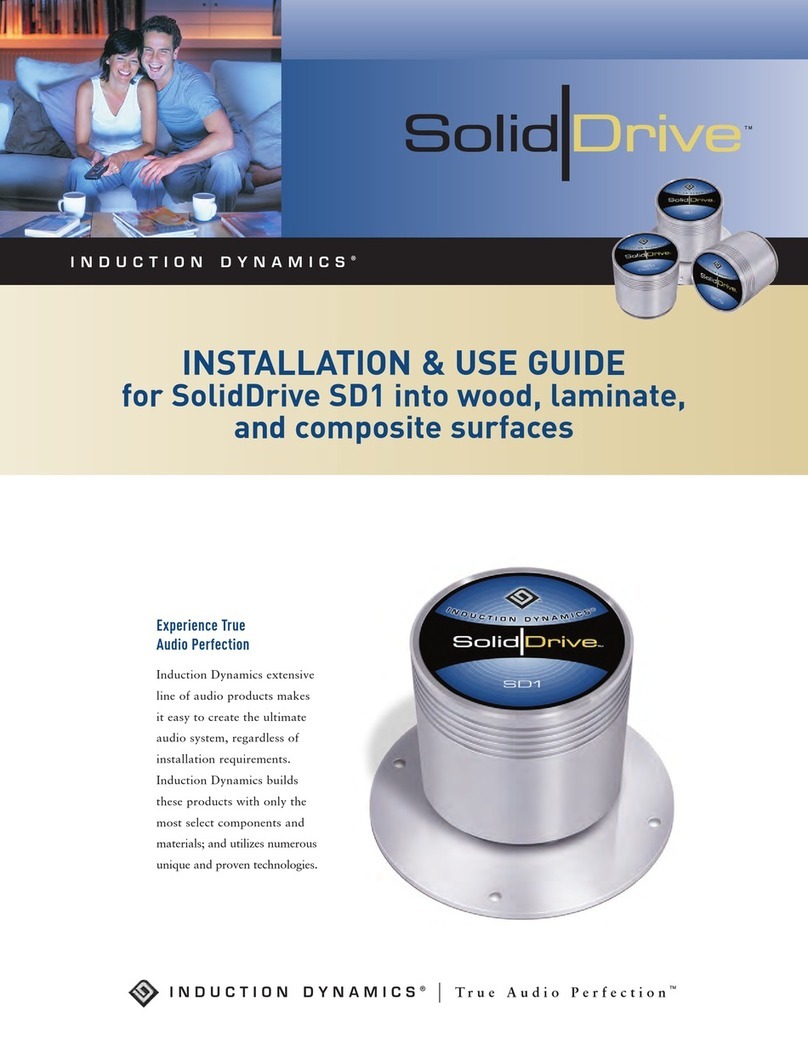 Induction Dynamics SolidDrive SD1 Operating manual