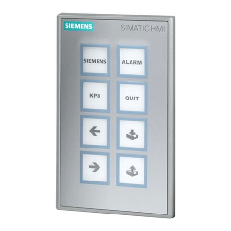 Siemens SIMATIC KP8 operating instructions