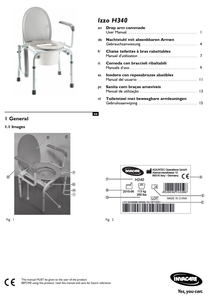 Invacare Izzo H340 User manual