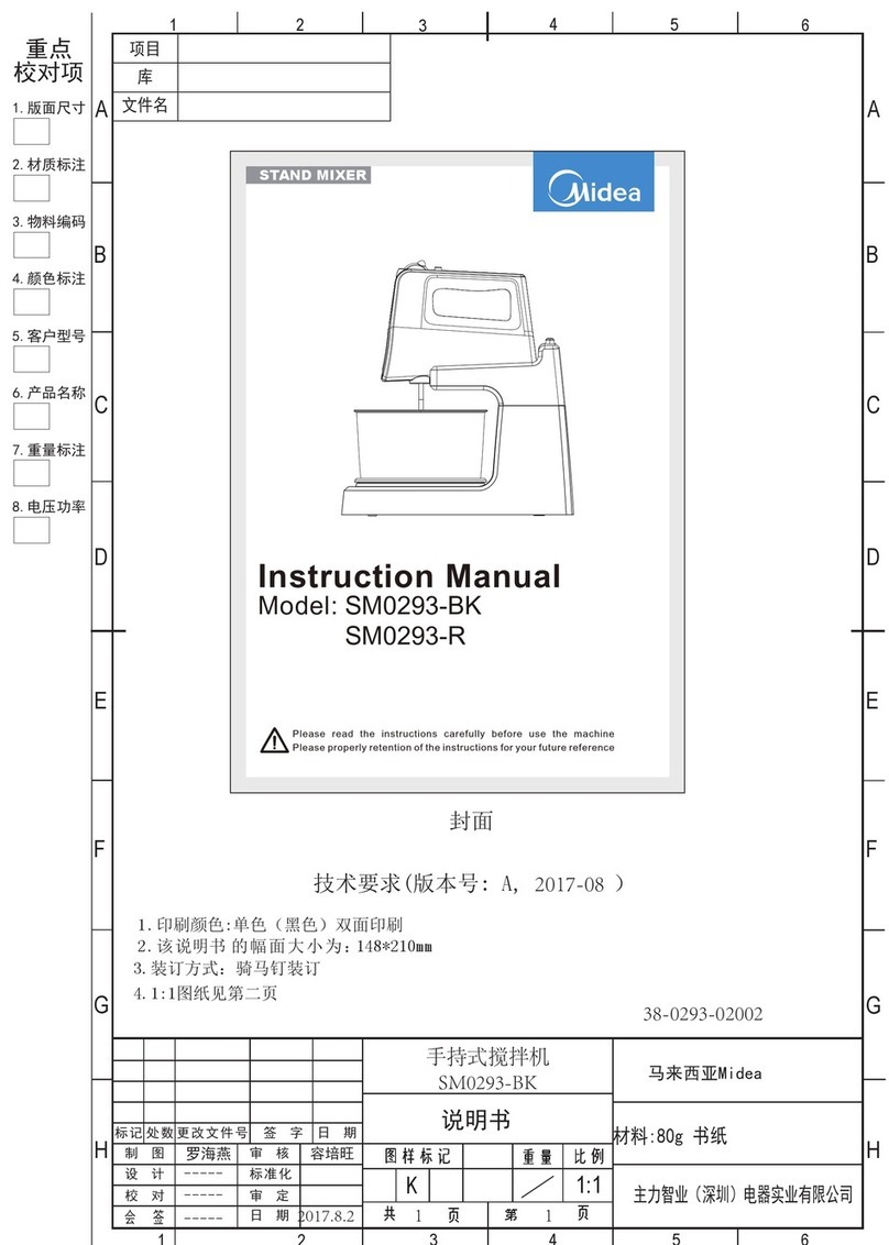 Midea SM0293-BK instruction manual