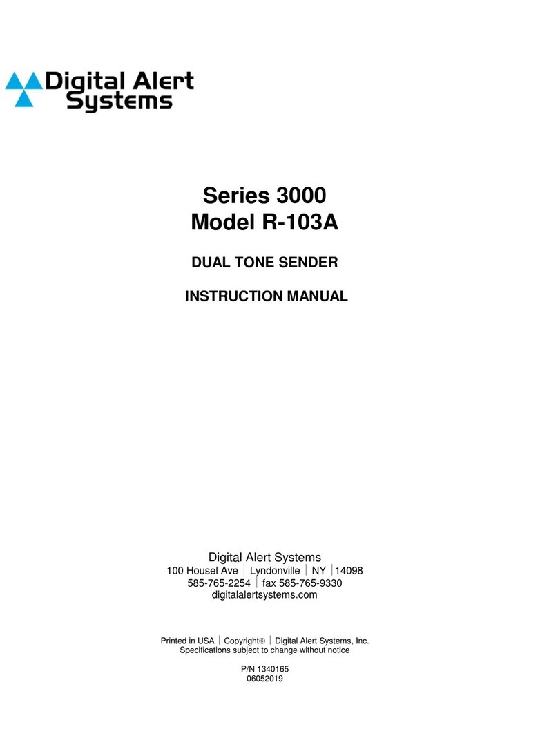 Digital Alert Systems Series 3000 User manual