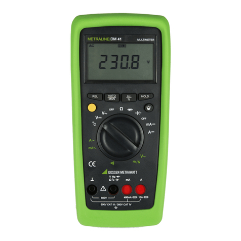 Gossen MetraWatt METRALINE DM 41 User manual