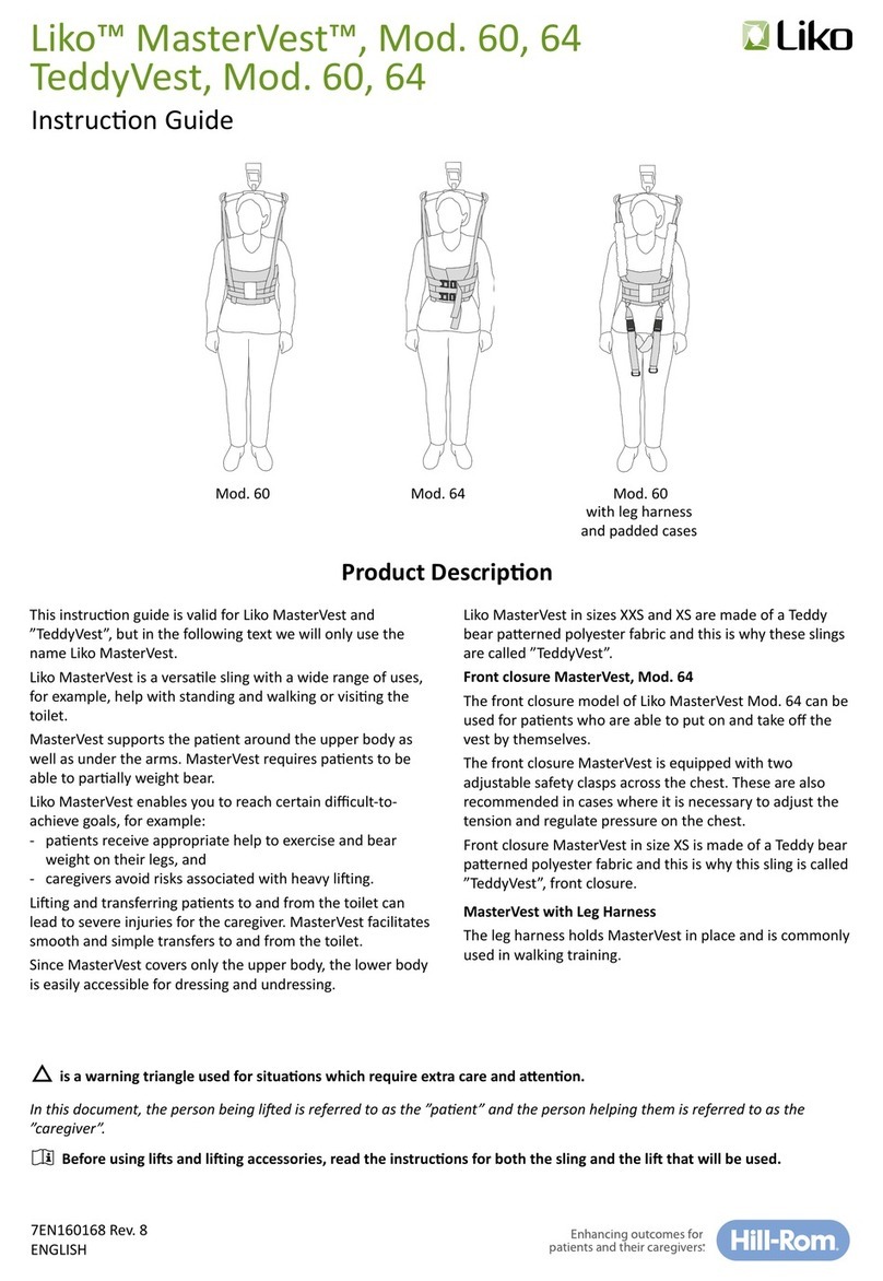 Liko MasterVest 64 Series Instruction guide