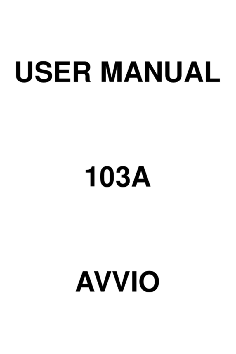 Avvio 103A User manual