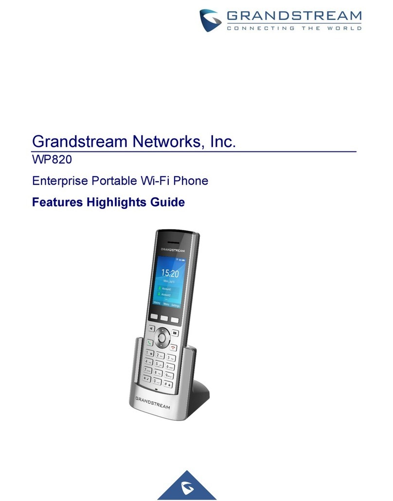 Grandstream Networks WP820 Owner's manual