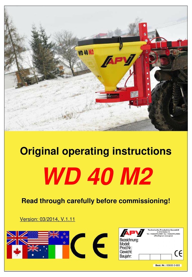 APV WD 40 M2 Original operating instructions
