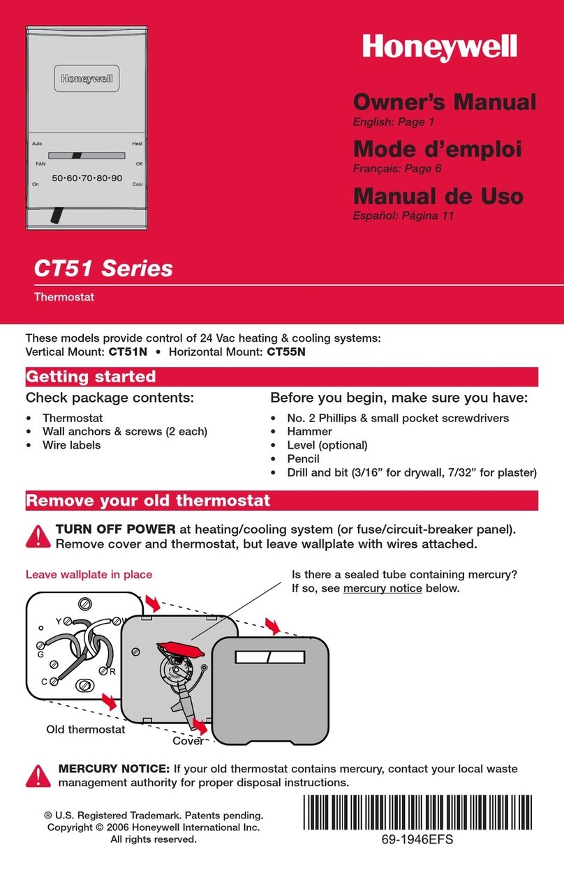 Honeywell CT55N owner's manual