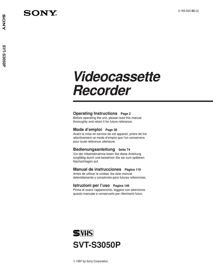 Sony SVT-S3050P operating instructions
