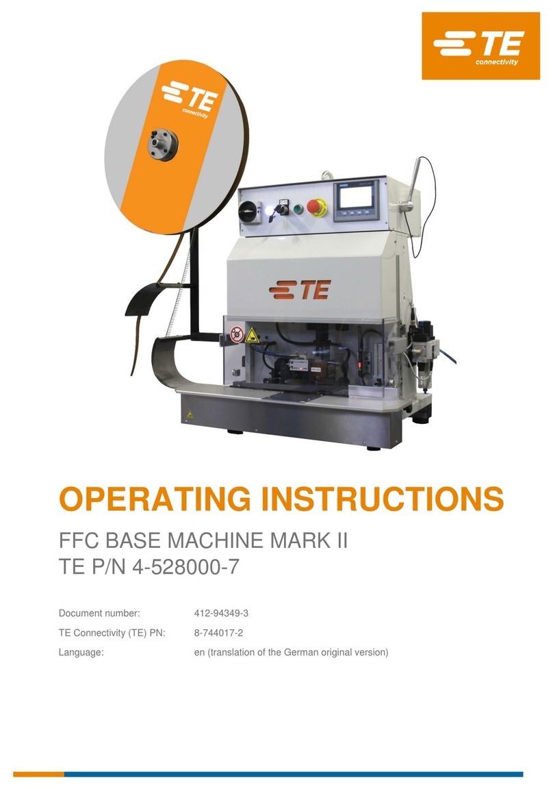 TE Connectivity FFC Base Machine Mark II 4-528000-7 User manual