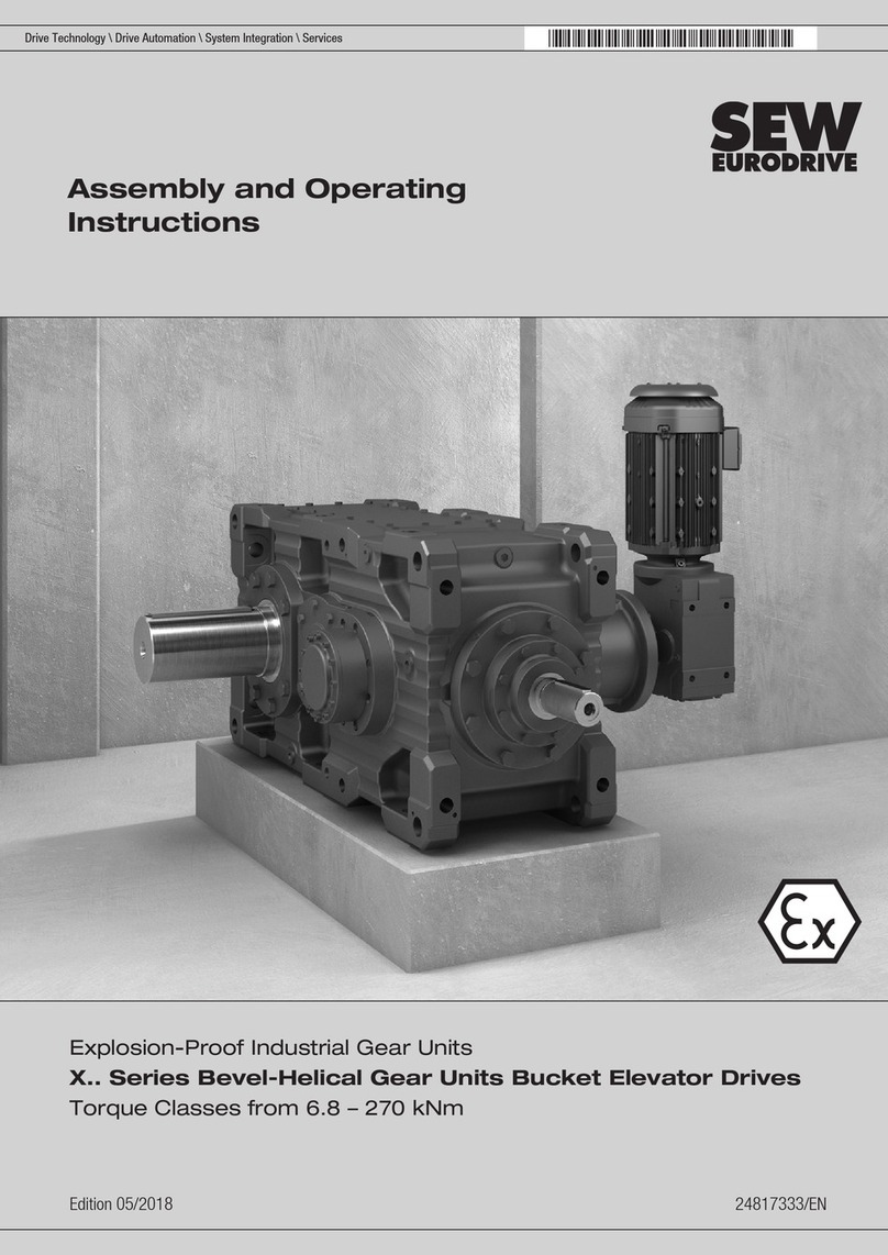 SEW-Eurodrive X Series Assembly and operating instructions