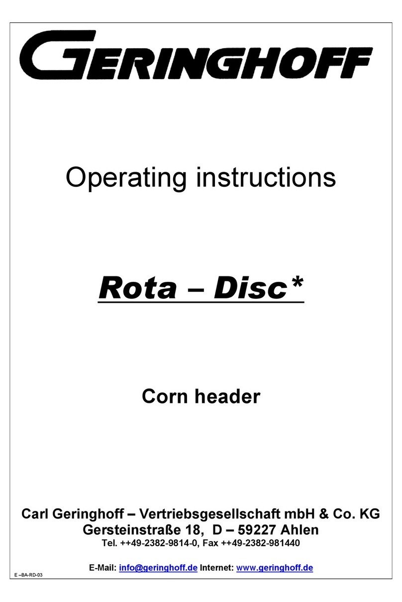 Geringhoff Rota-Disc operating instructions