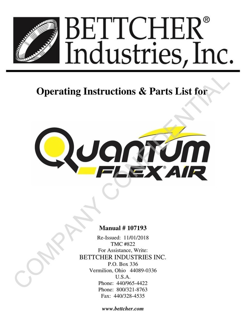 Bettcher Quantum Flex Air 350 Operating instructions & parts list Bettcher Quantum Flex Air 350 Operating instructions & parts list