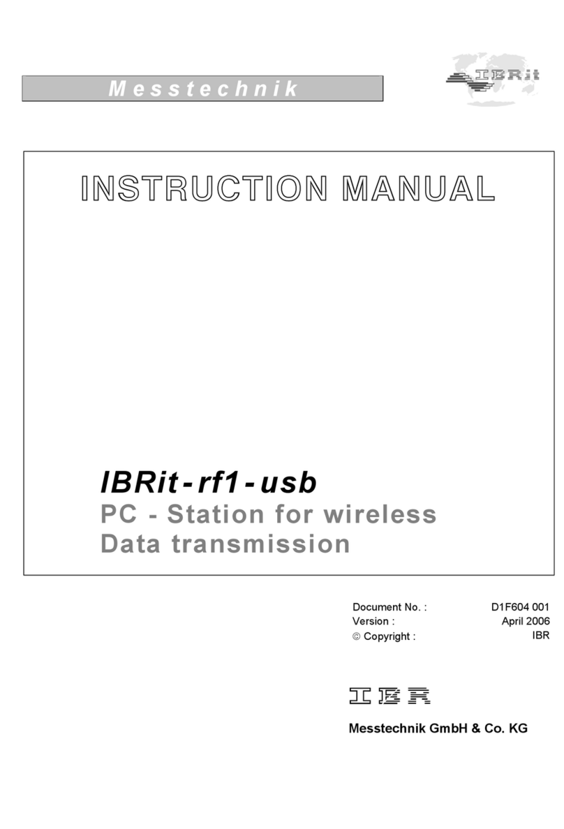 Messtechnik IBRit-rf1 Series instruction manual