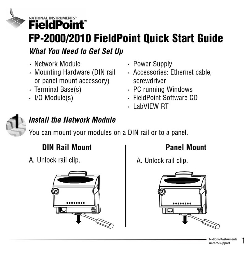 National Instruments FieldPoint FP-2000 quick start guide
